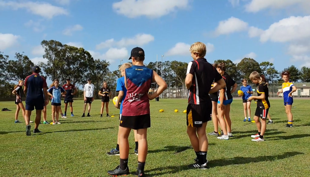 Brisbane Lions coaching clinic