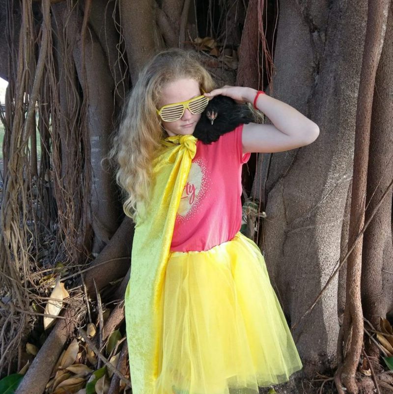 Chicken lover Summer Farrelly