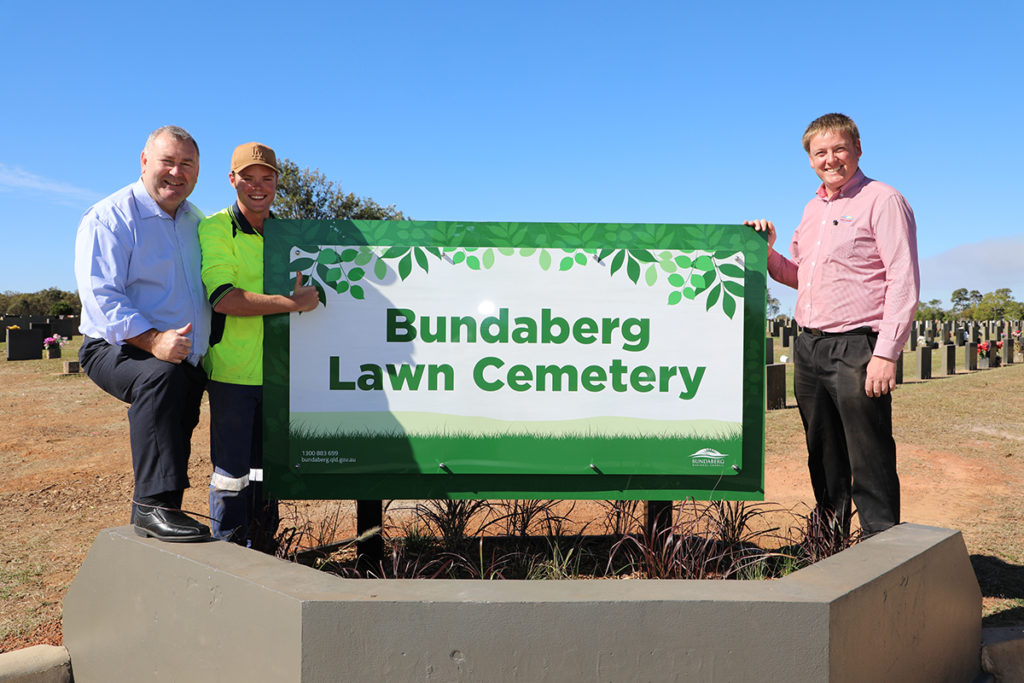 Bundaberg cemetery new signs