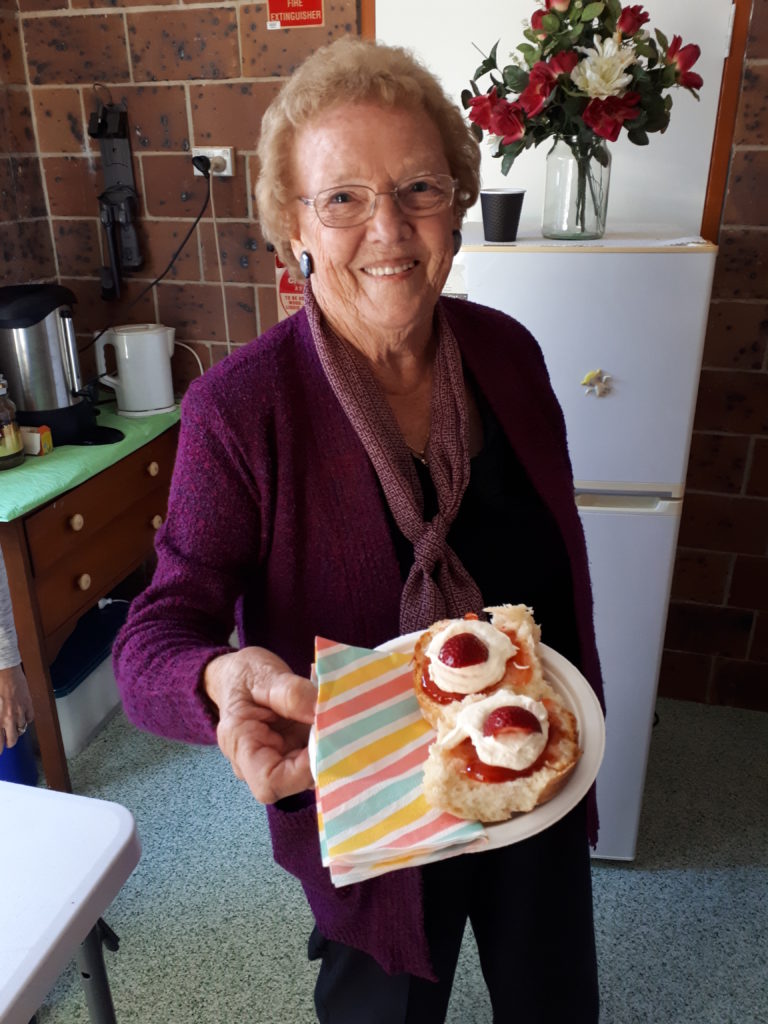 Betty Reid at the 80th birthday celebrations of St John the Divine Anglican Church