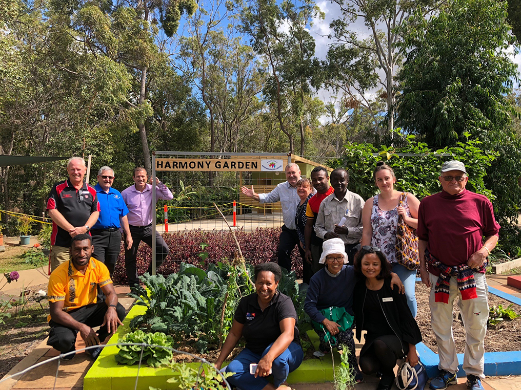 The launch of the Harmony Garden at the Tom Quinn Centre in Bundaberg.