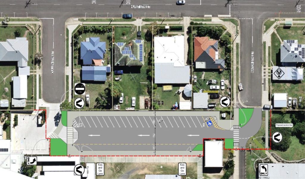 Walkervale State School drop off zone design