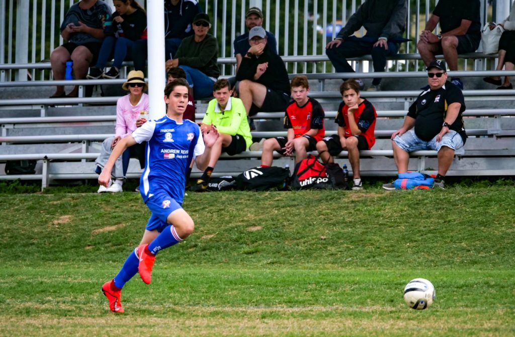 Former Bundaberg football player Ethan Jones at the Gold Coast  Champions Cup.