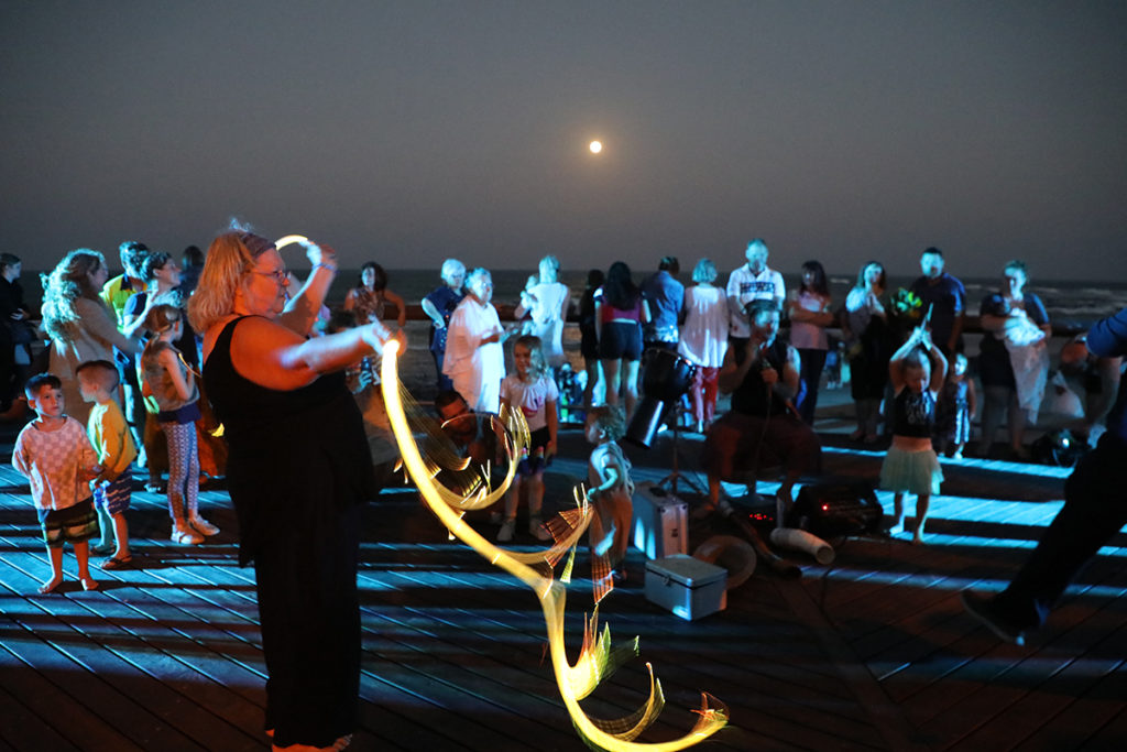 There were plenty of colourful activities at Milbi Turtle Hour on Bargara Esplanade.