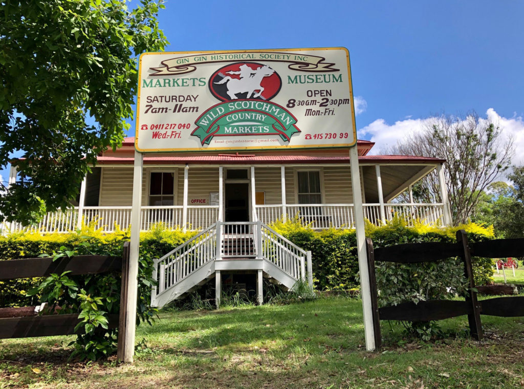 The Historical Society’s office is an old Queenslander, a former headmaster’s residence with butterfly stairs framing the entryway.