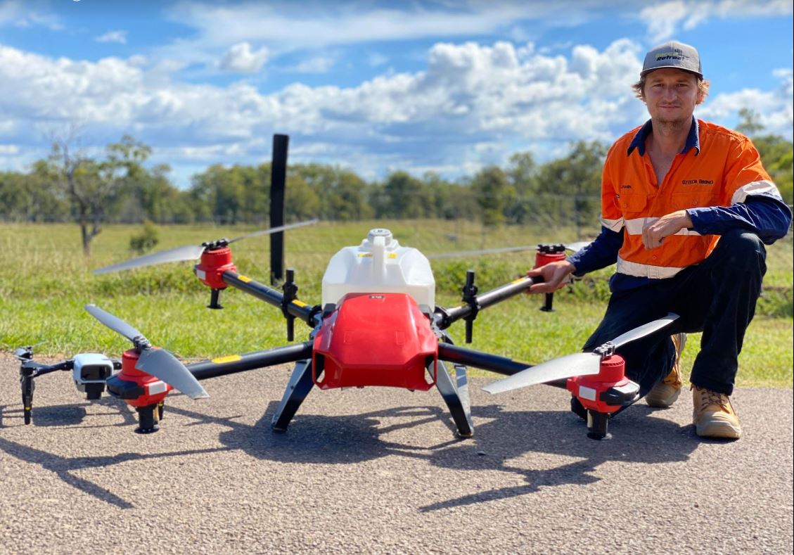 40kg drone helps spread seed and grain far and wide – Bundaberg Now