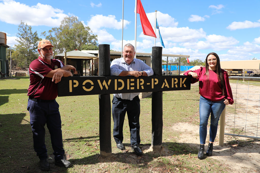 Barry Smith, Mayor Jack Dempsey and Jes Wilkinson at