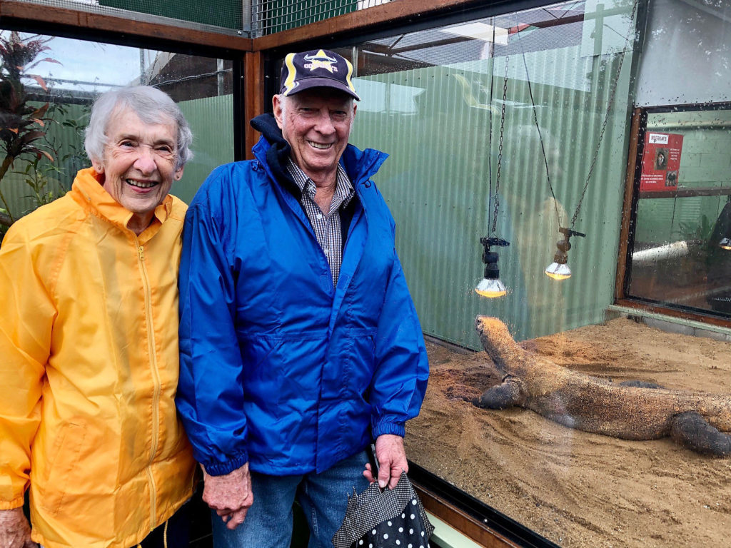 Childers Members Glen and Linley Bartlett enjoyed the visit to Snakes Downunder with the APSLQ group despite the rain.