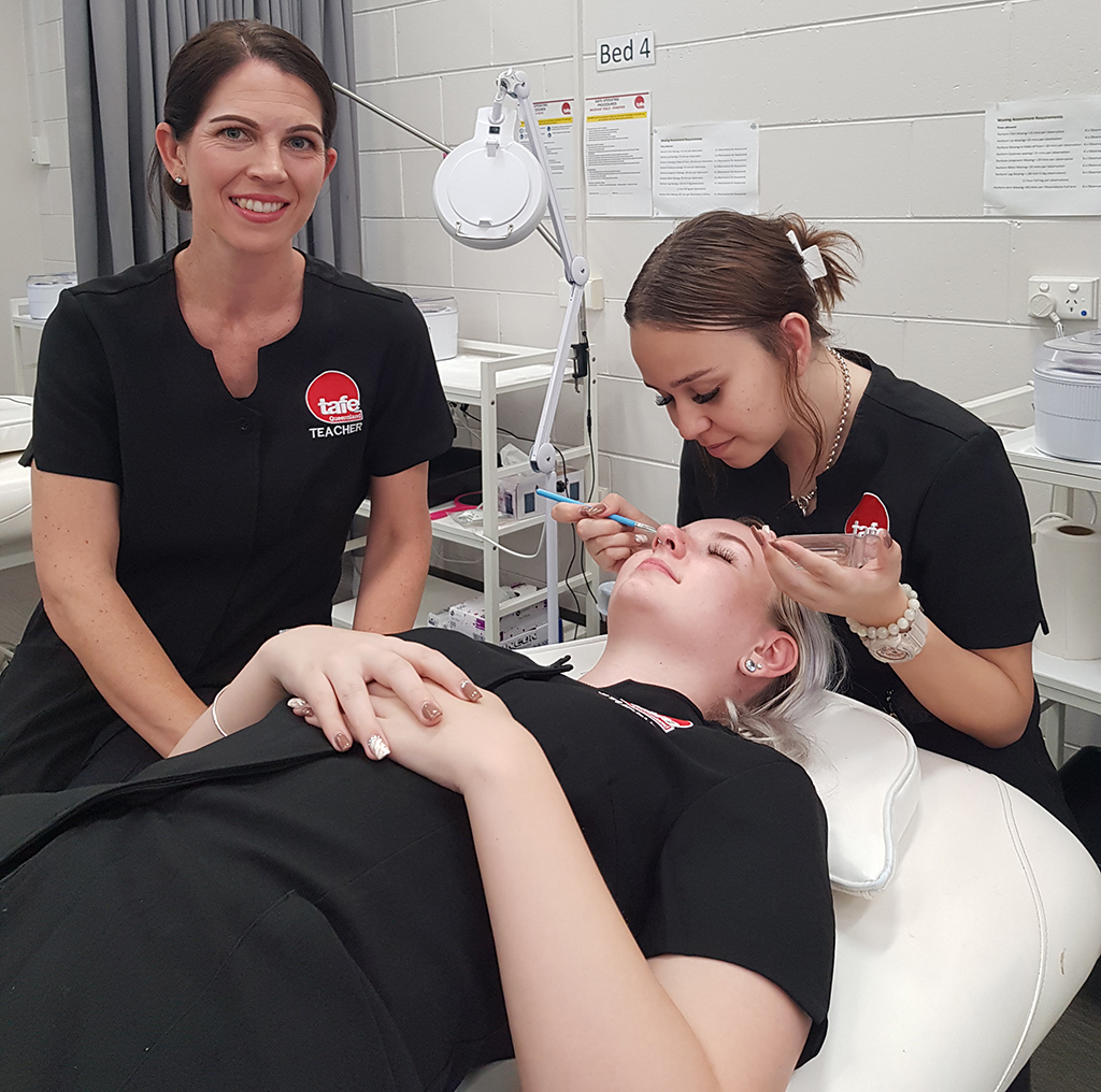 Beauty students TAFE