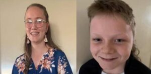 siblings shave for a cure