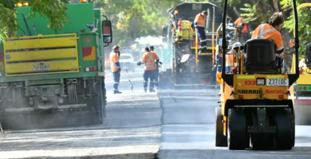 Asphalt resurfacing works
