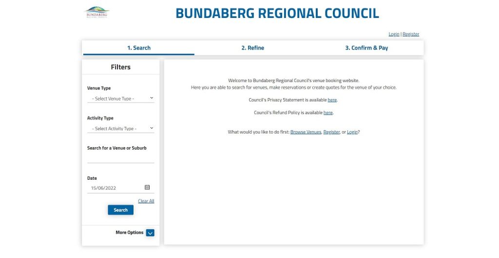 online booking facilities