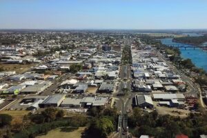 Bundaberg CBD drone image