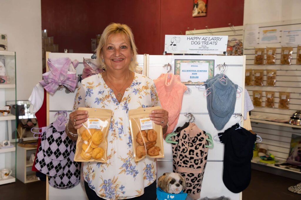 Childers Festival Twilight Markets Larry Dog Treats Sandy Tyas
