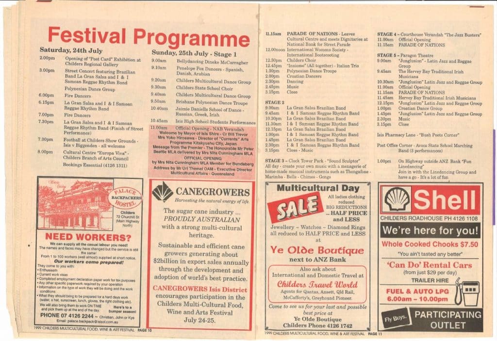 Childers Festival Retrospective exhibition