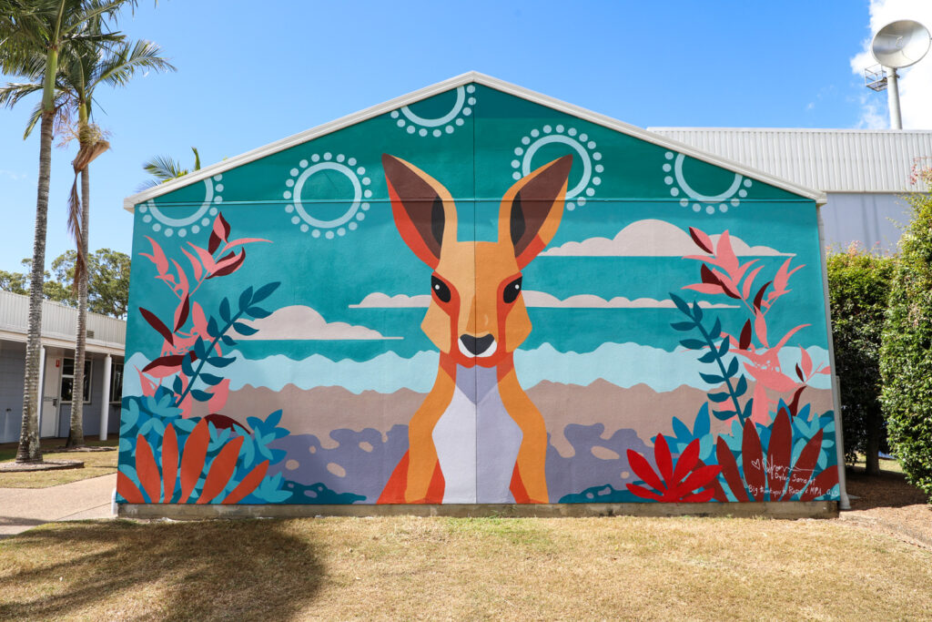 cqu mural Artist in Residence dylan Sarra