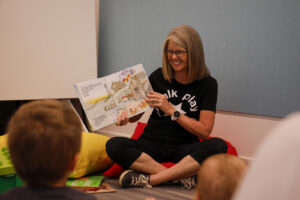 Sharon Millett at the Gin Gin Community Hub.