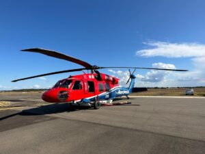 bushfire response black hawk helicoptor