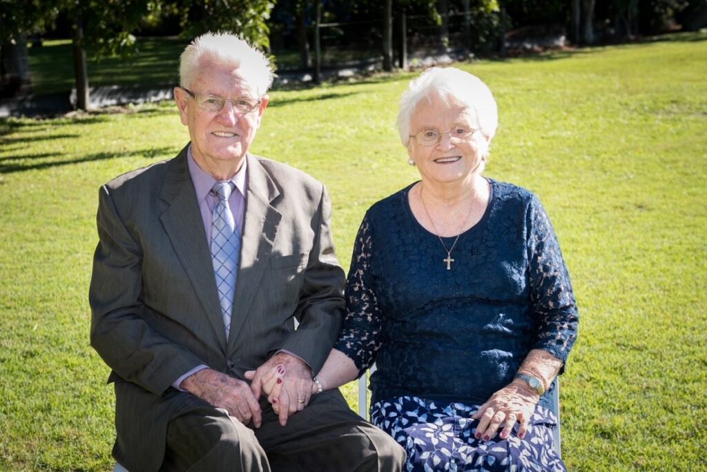 Dunbars 65th wedding anniversary