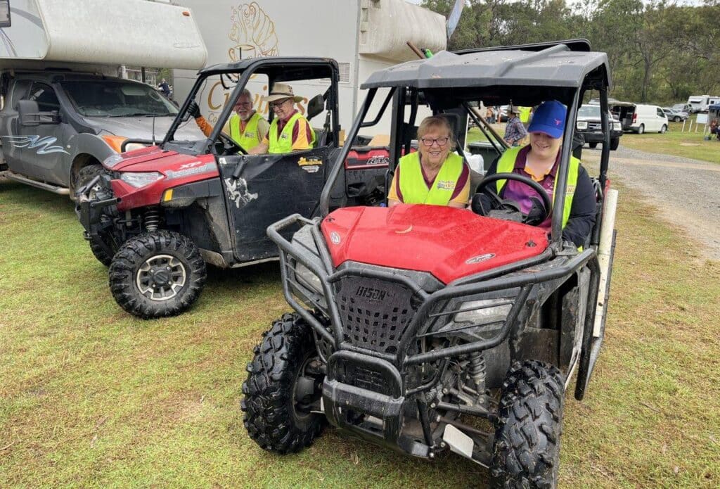 Club members ready to lend a hand.