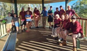 The group at Cunninghams Crest lookout