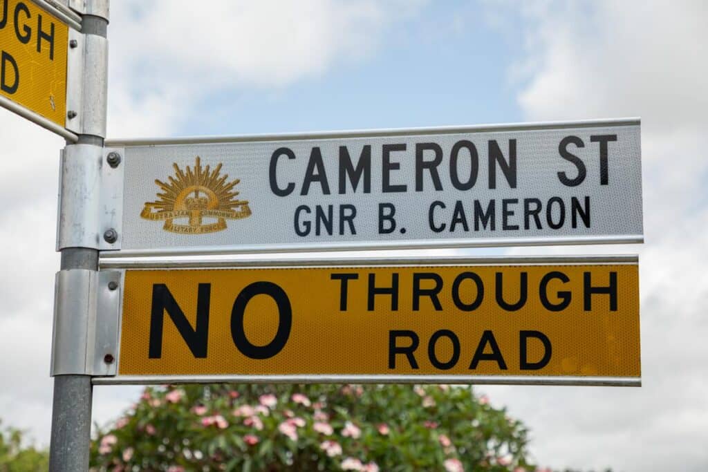 Cameron Street
Streets of Remembrance