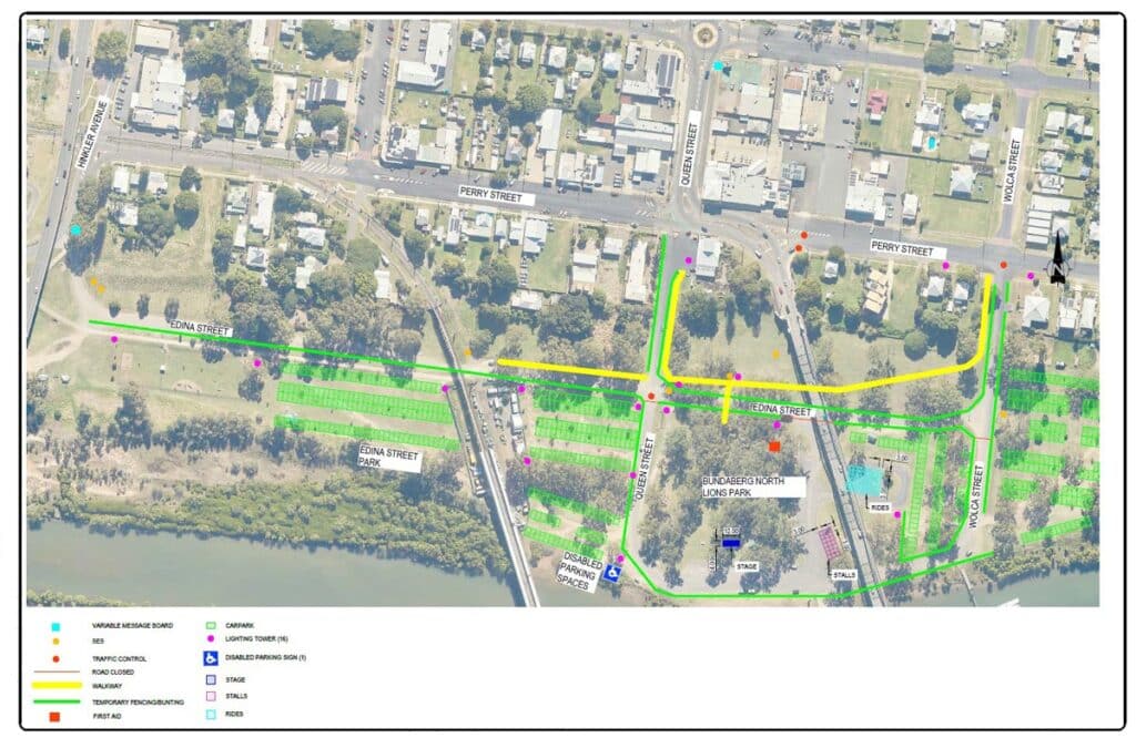 New Years Eve site plan