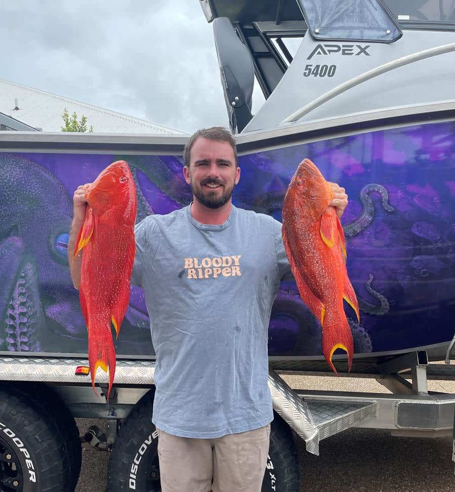 Bodhan Fleming with a pair of solid corronation trout.
