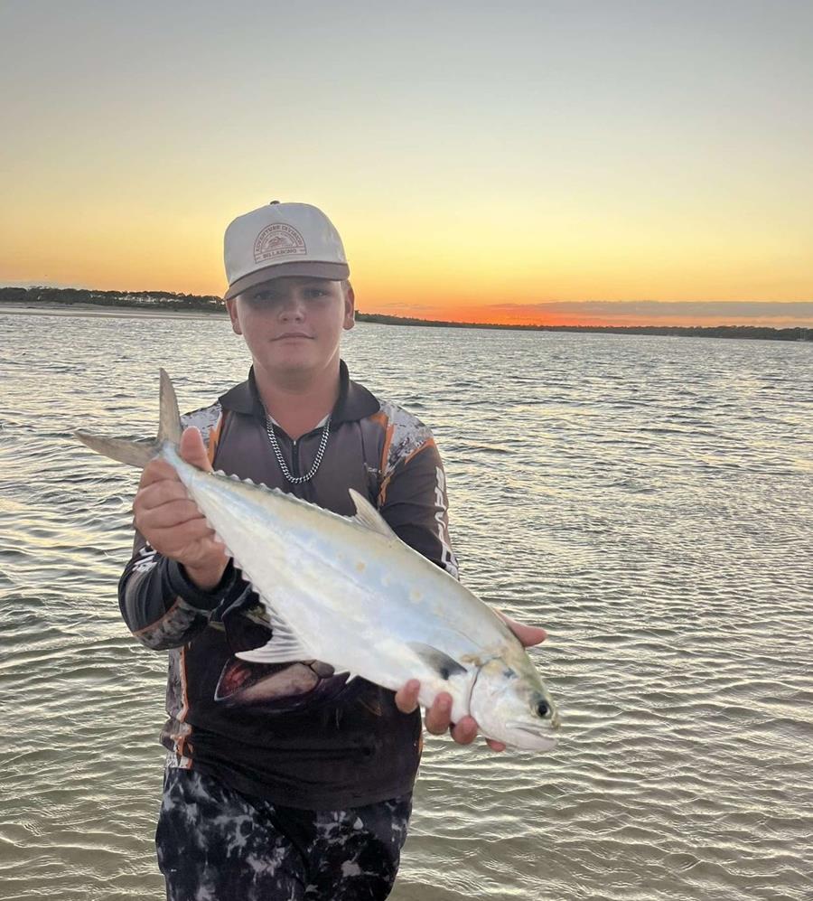 Tom Martin has been having plenty of fun targeting these queenfish in the Elliot recently