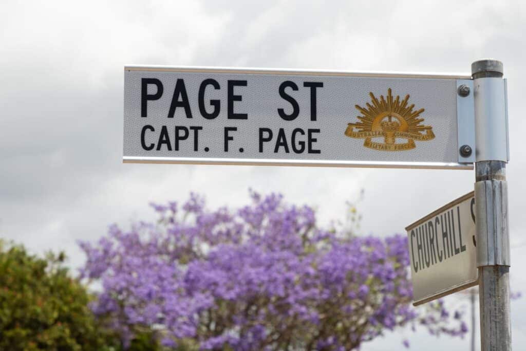 Streets of Remembrance Captain Frank Page