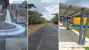 Anzac Park Redevelopment Earthworks Stage I, Birthamba Road, Bucca Shoulder Widening, Recreational Precinct Shelters.