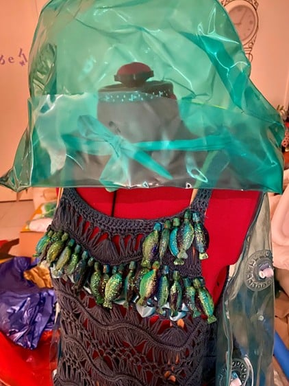 Carin van Grunsven, is a finalist in this year's Australian Wearable Art Festival (AWAF) with her design 'Queen of the Ocean'.