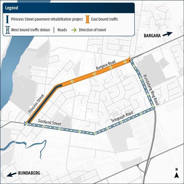 TMR will start pavement rehabilitation this month on Bundaberg-Bargara Road between Scotland Street and Whittred Street.