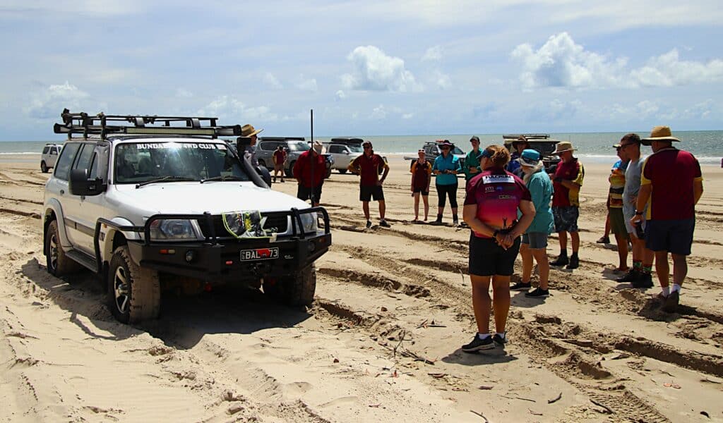 Members of the Bundaberg 4WD Club attended an in house recovery refresher day on the beach at Woodgate recently.