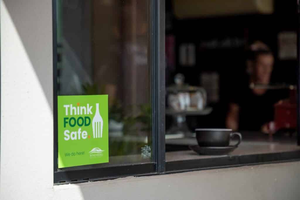 Think food safe sticker