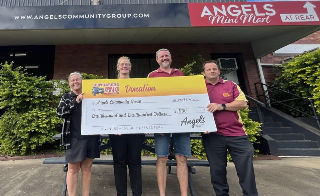 Each year the Bundaberg 4WD Clubs members choose a charity to fundraise for, this year the charity chosen is Angels Community Group. 