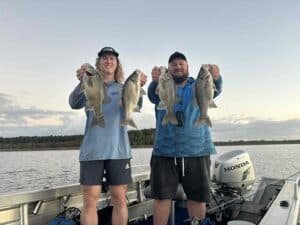 The bass fishing at Lake Gregory has been superb this week with stacks of fish being pulled from the deep.