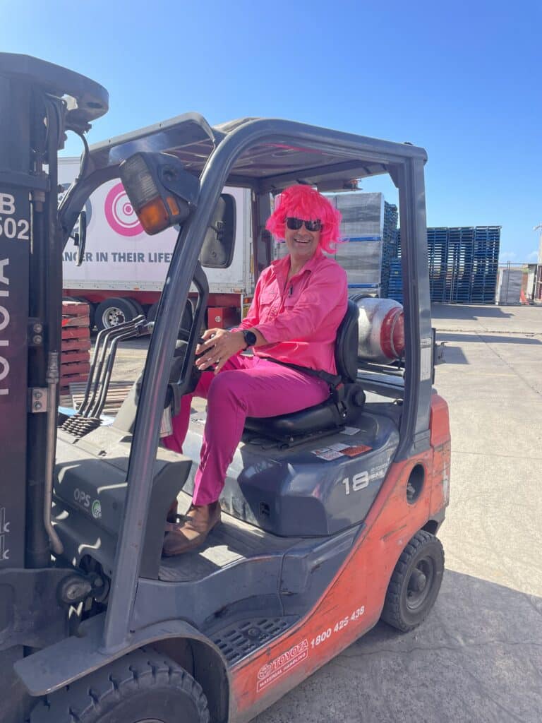 Lindsay Transport Bundaberg breast cancer awareness day