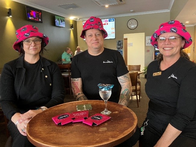 Look out for bright pink bucket hats over the coming weeks as licensed venues in the Bundaberg area raise awareness of drink spiking.