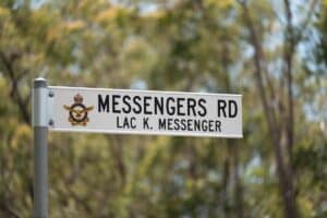 Messengers Road Bullyard Streets of Remembrance sign