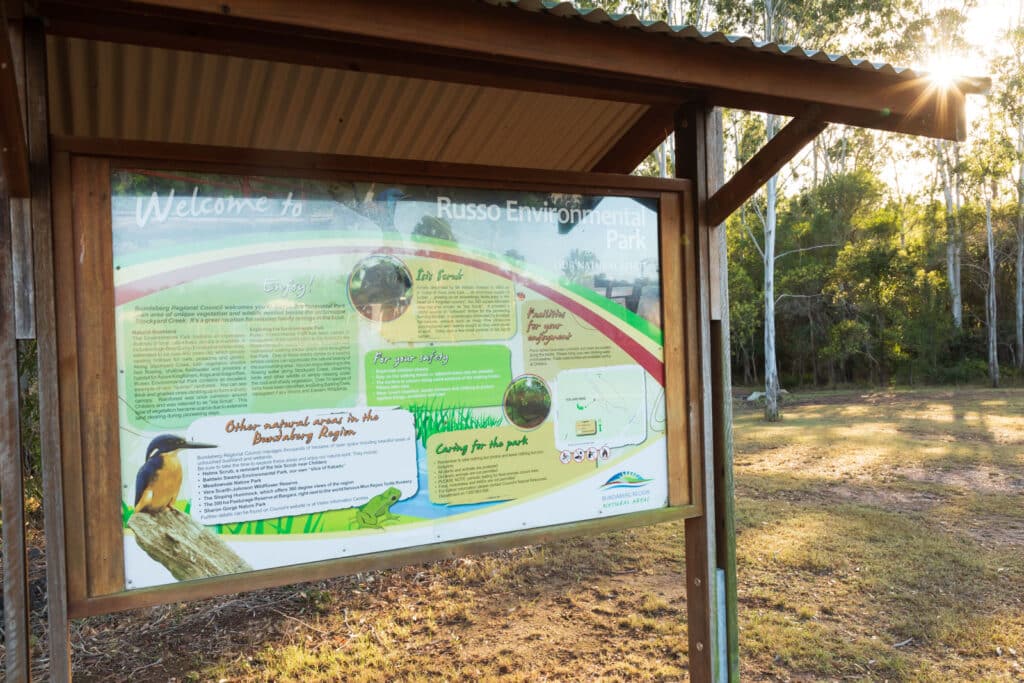 Russo Environmental Park sign