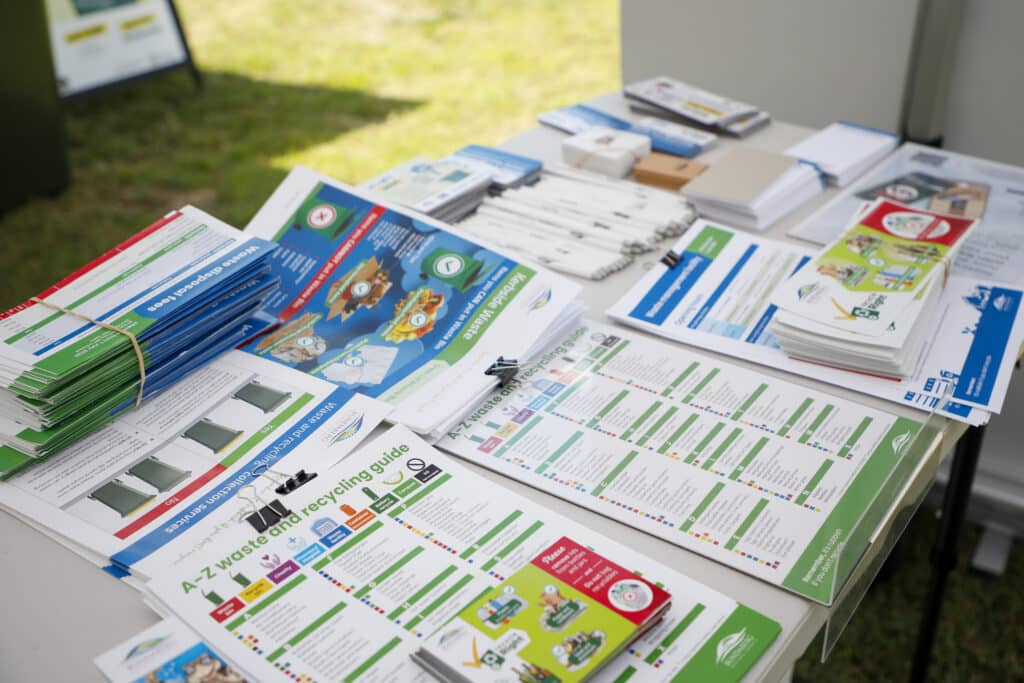 Waste and Recycling team pop-up information stalls