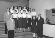 Olympia Theatre staff on opening night