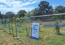 Exclusion area: potential asbestos materials