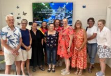 Volunteers training with Childers Chamber of Commerce and Bundaberg Tourism.