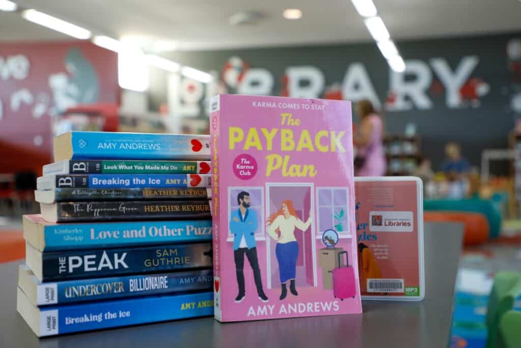 Books for Author Talks at the Bundaberg Regional Library.
