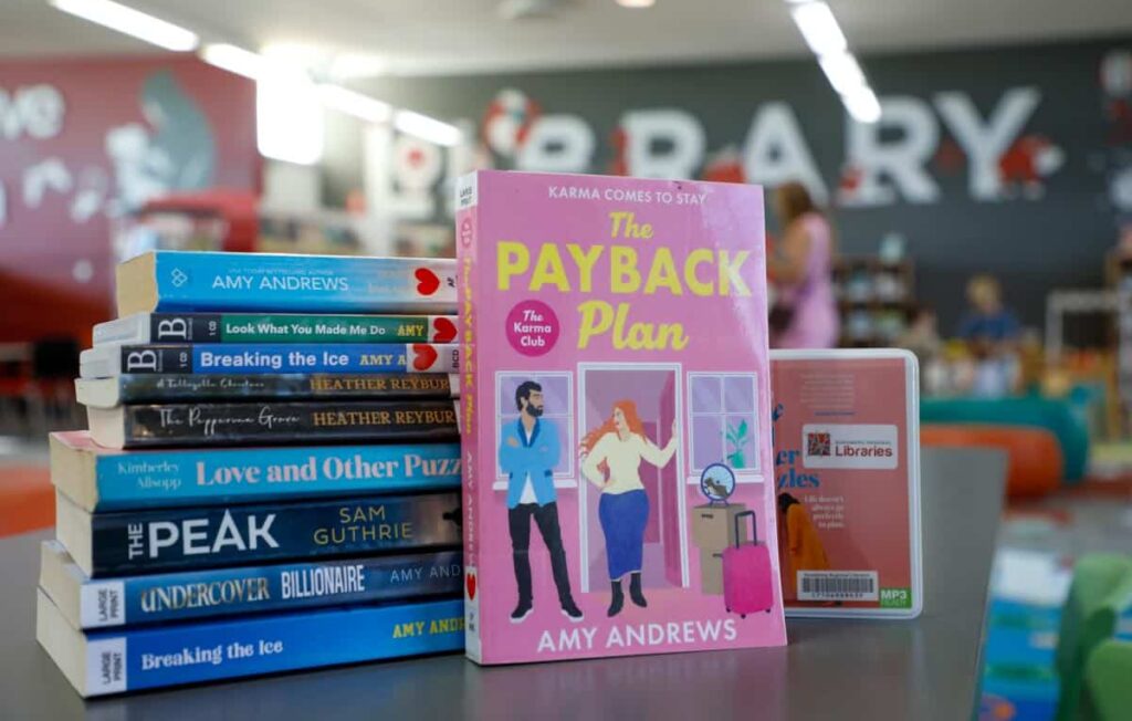 Books for Author Talks at the Bundaberg Regional Library.