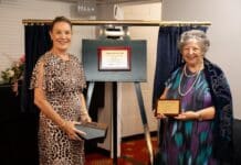 Gladys Moncrieff plaque and portraits