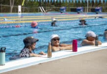 Aqua Aerobics at the Norville Swimming Pool