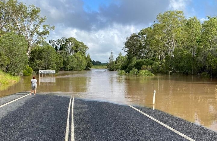 Flooded road
